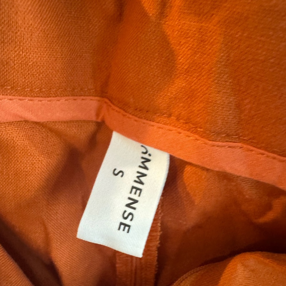 NWT COMMENSE Orange Pants & Vest Set - Picture 7 of 7